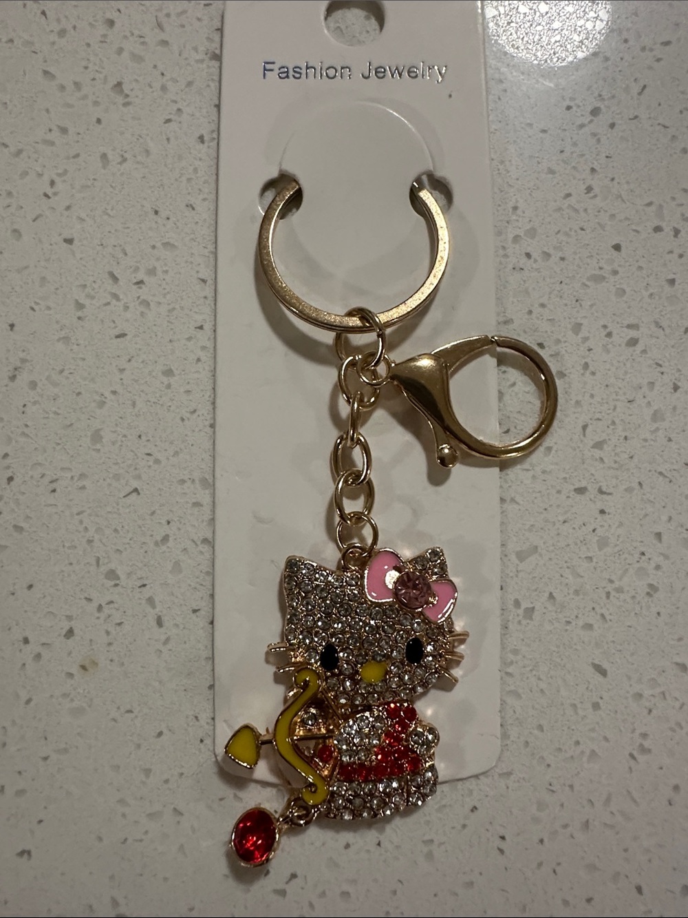 Pocketbook Hello Kitty Gold Keychain Charm (1st picture is the item for sale)NWT